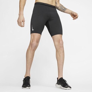 Pantaloni Scurti Nike Tight Running Barbati Negrii Albi | QFJR-10397